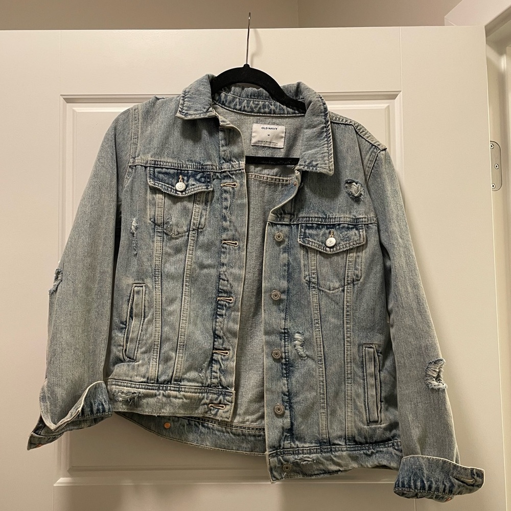 Old Navy Distressed Denim Jacket
